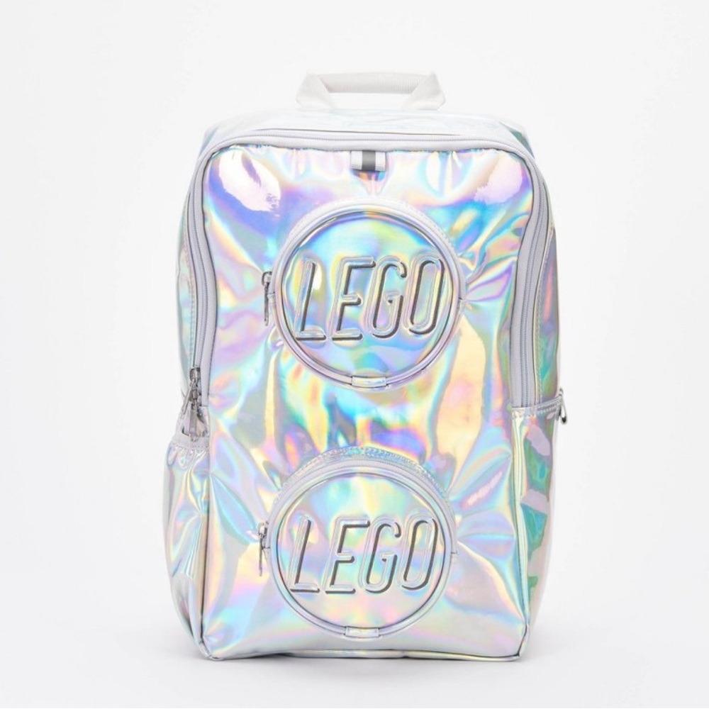 LEGO Brick Kids' 15" Backpack - Holographic